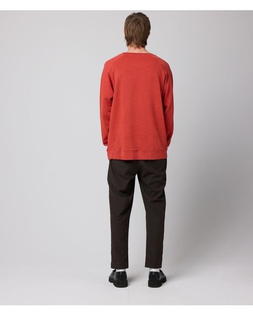 Known Supply Red Pocket Crewneck Sweatshirt