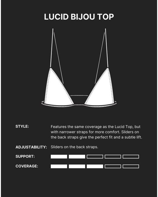 Minimale Animale Brown Lucid Bijou Bikini Top