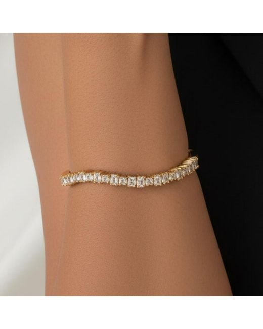 Uchi and Soto Metallic Nami Stone Wave Bangle