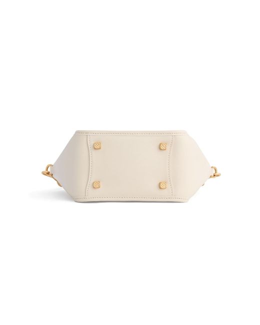 Orange Cube White Square Stitch Basket Bag