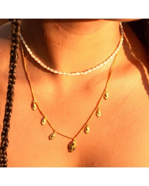Seven Saints Metallic Artemis Slider Choker Necklace, Over Sterling