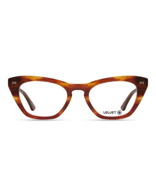 Velvet Eyewear Brown Cat Eye Optical Style