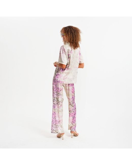 Lalipop Design Pink Soft Touch Stretch Straight-Leg Pants