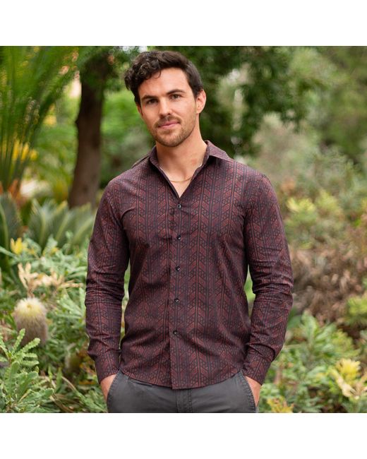 Maurice Saxe Purple Habsburg Shirt for men