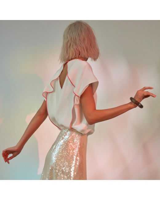 Emma Wallace White Rae Top