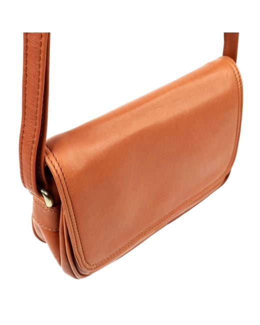 Lloyd Baker Orange Amritsar Leather Crossbody Bag