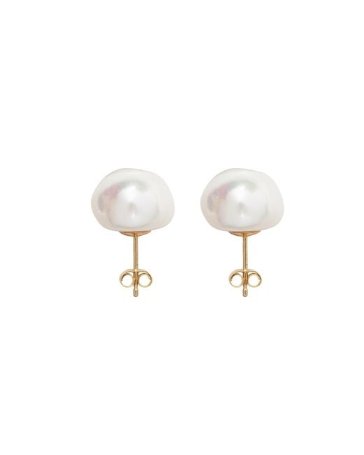 Ora Pearls Pink Baroque Pearl Studs Earrings