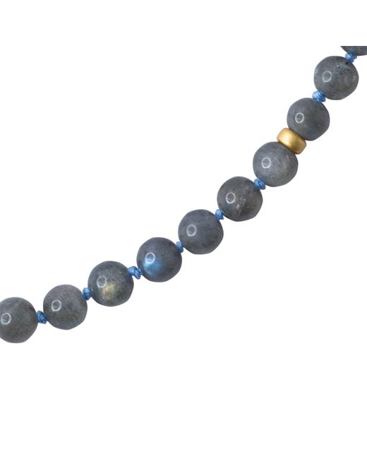 Bombyx House Metallic Labradorite Bead Necklace