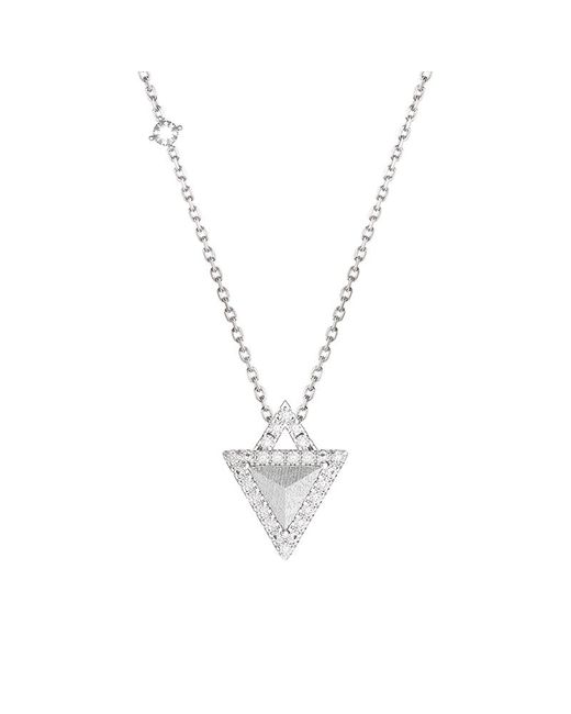 AWNL Metallic Triangle Meteorite Sterling Necklace