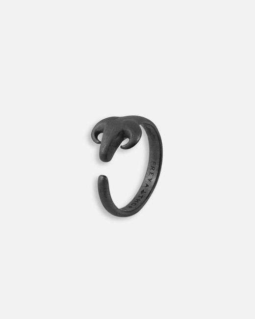 Freya & Thor of Sweden Black Capra Ring for men