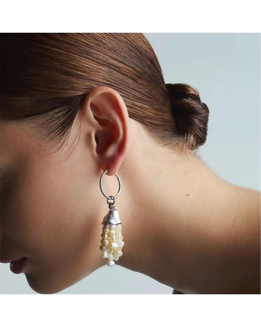 Onia Metallic Braided Everyday O-Hoops
