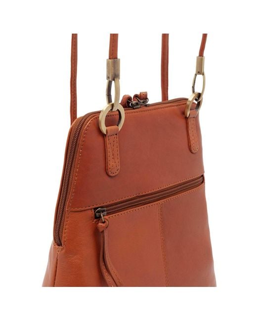Lloyd Baker Brown Shirdi Leather Backpack