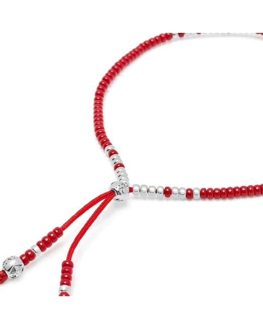 Nialaya Beaded String Bracelet in Brown for Men | Lyst