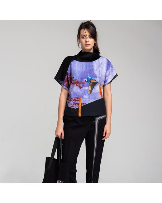 ARTISTA Blue Nelli Parrots Top