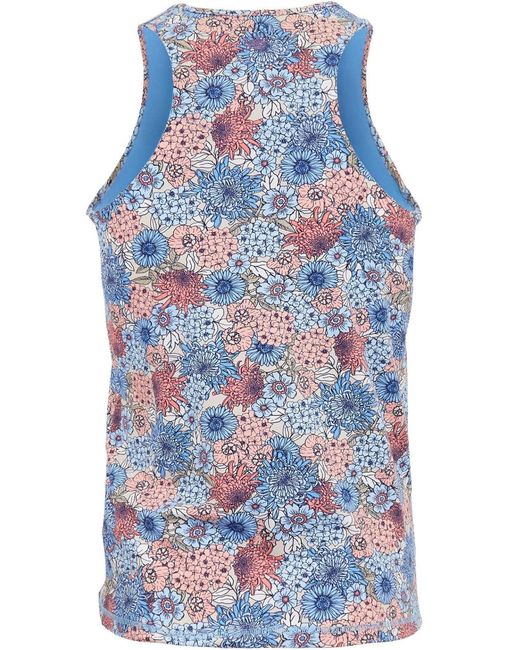 Lords of Harlech Blue Tedford Garden Party Tank for men