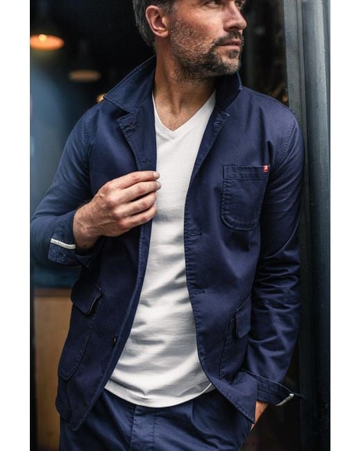 &SONS Trading Co Blue Hemingway Suit Jacket Midnight for men