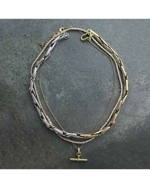 Hye Jane Jewelry Metallic Maren Two Tone Bold Chain Necklace