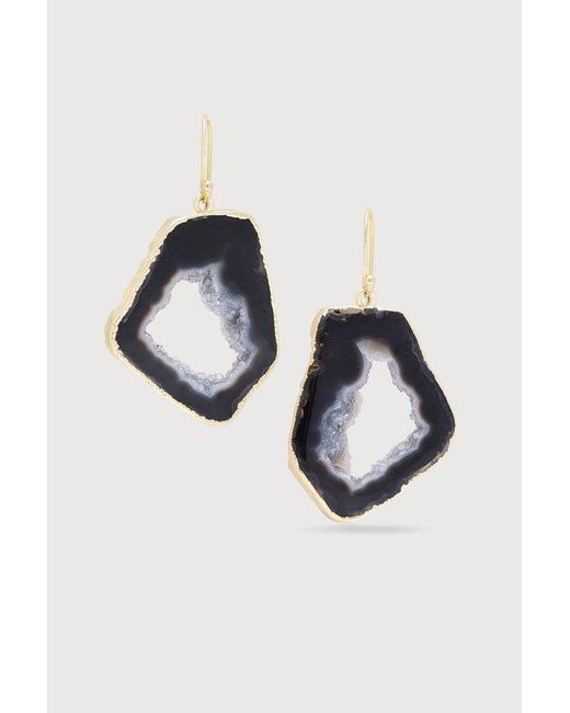 Saachi Blue Agate Dangle Earrings