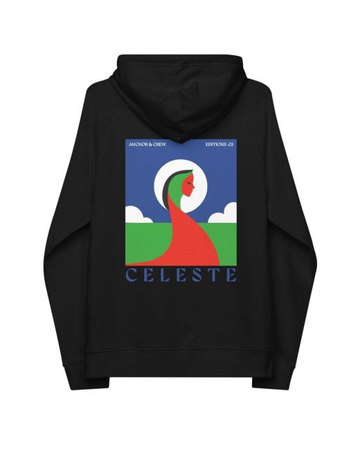 Anchor and Crew Black Three Celeste Editions Organic Cotton Hoodie