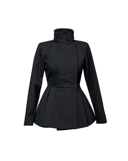 RainSisters Black Jacket With Detachable Hood: Evening Blush