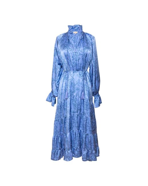 [et cetera] WOMAN Blue Athena Poet Dress