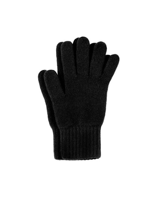 Paul James Knitwear Black Cashmere Vivaan Gloves