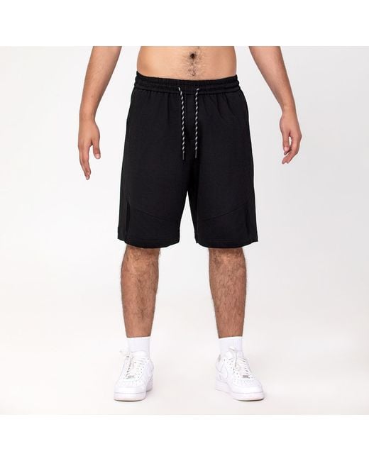 Smart and Joy Black Shorts With Decorative Strings for men