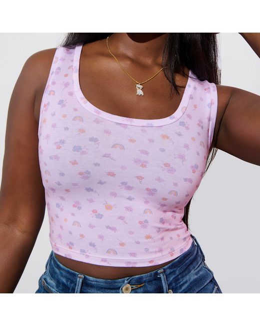 Cloud Haven Pink Ditsy Floral Tank