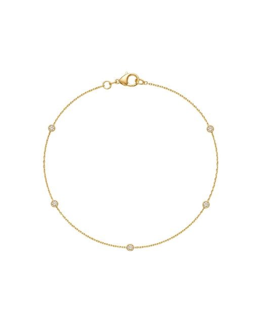 Lily Flo Jewellery Metallic Starlight Five Diamond Station Bracelet