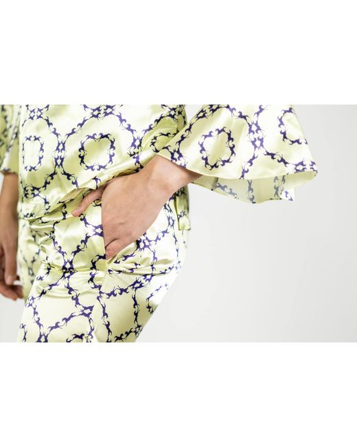 FORZA CAVALLO Metallic Neutrals Classic Horse Satin Pajamas