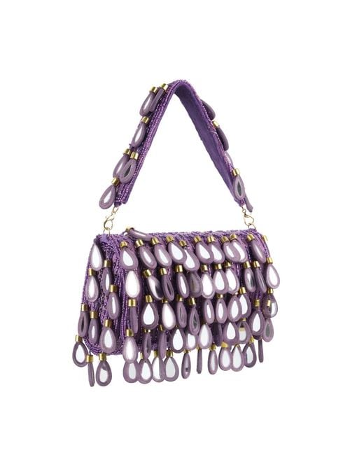 Pode Purple Rain Beaded Shoulder Bag