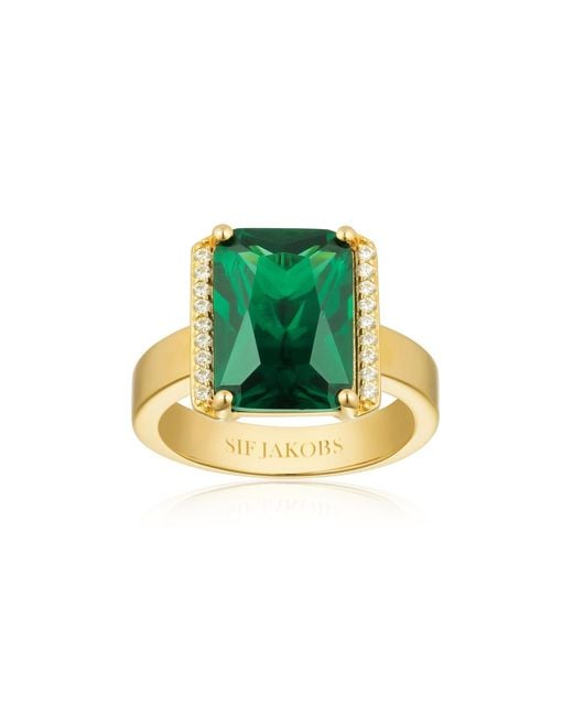 Sif Jakobs Jewellery Green Ring Roccanova Zirconia