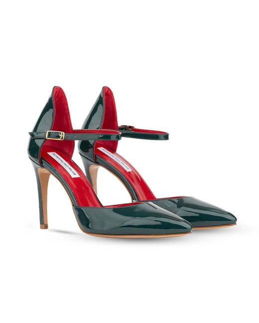 Rosamund Muir London Blue Lumina Dark Patent Heels