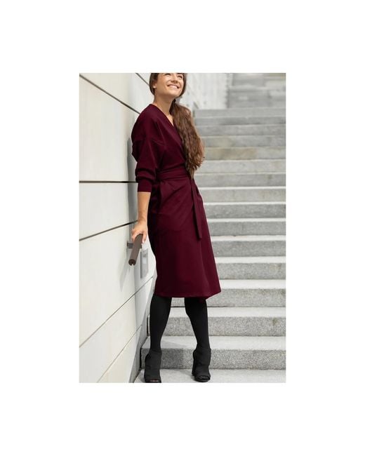 Nola Purple Kimonodress Burgundy