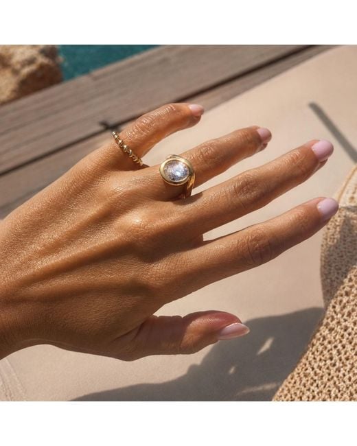 Onewildone Metallic Bonjour Mon Amour Ring