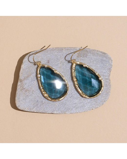 Rare Matters Jewelry Blue Timeless Nature's Beauty Teardrop Earrings