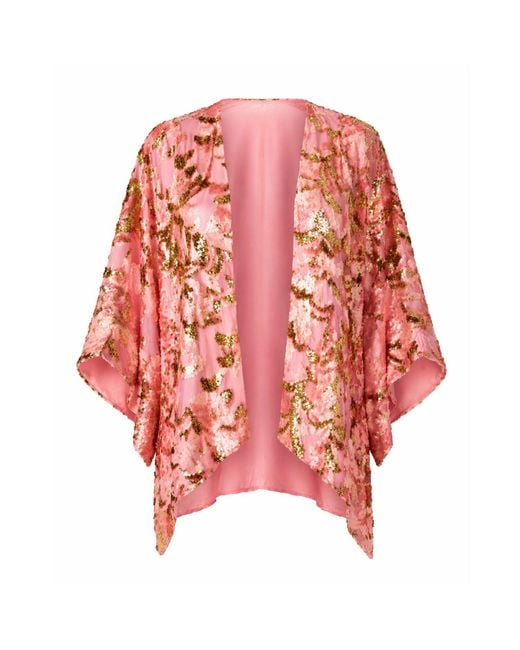 SACHA DRAKE Red Blossom Kimono