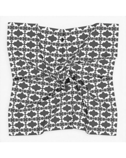 FORZA CAVALLO Black Mirror Horse Square Scarf