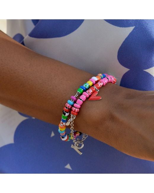 Pinnole Red I Love You Charm Bracelet