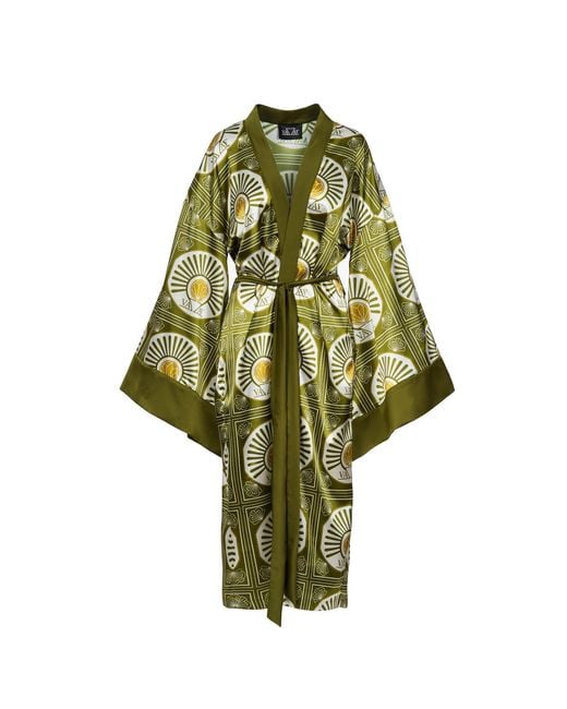 Vazaf Green Neutrals Kimono