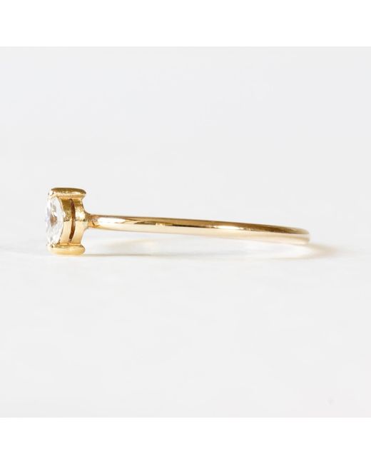 Lee Renee Metallic Moissanite Marquise Ring