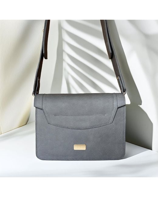 Deanog Gray Crossbody Bag Mila Graphite