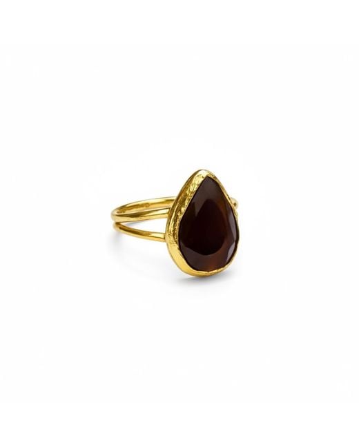 La Pluie Jewellery Metallic Hürrem Ring Ottoman Amber