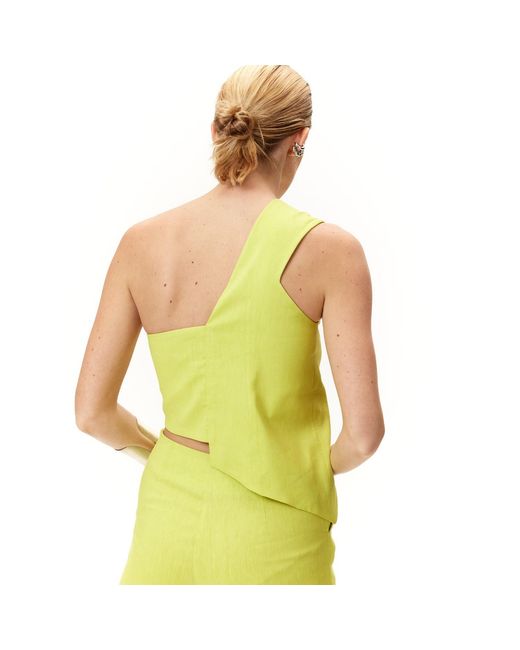 Mirimalist Yellow Eli Linen Bustier