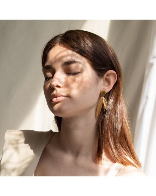 Joidart Yellow Golden Earrings Olivia