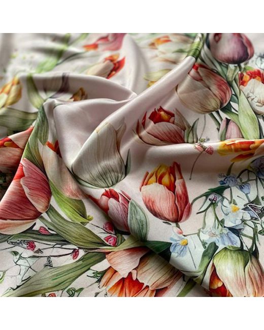 Ralufineart Metallic Tulips Reverie Scarf