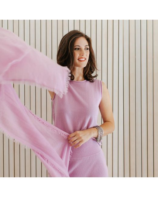 Zenzee Purple Cashmere Classic Tank