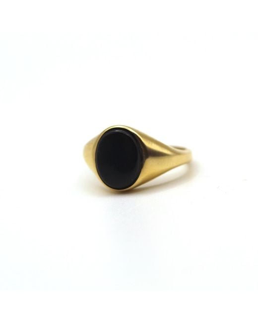 VicStoneNYC Fine Jewelry Black Onyx Signet Solid Ring for men