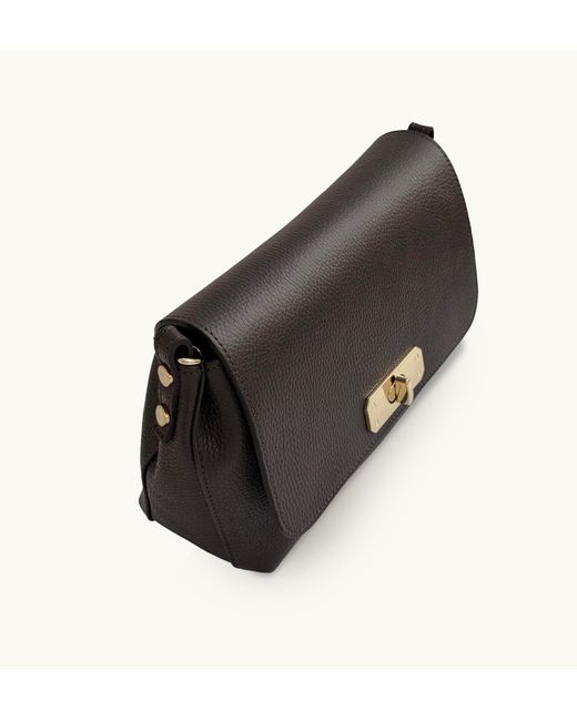 Apatchy London Black The Maisie Maxi Chocolate Leather Bag