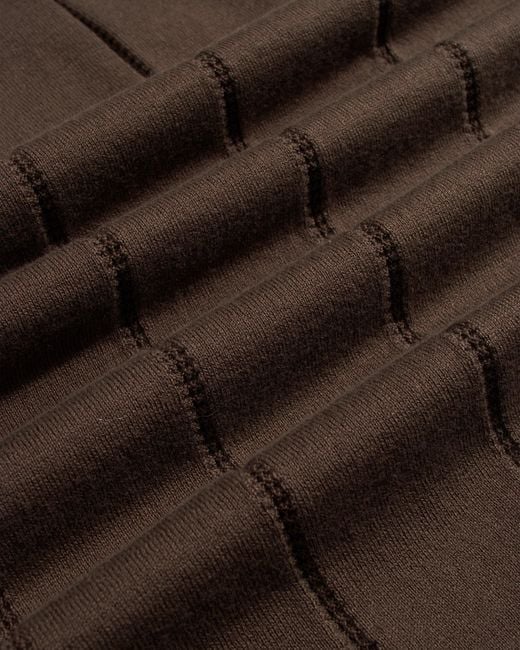 Far Afield Brown Jacobs Knit Polo for men
